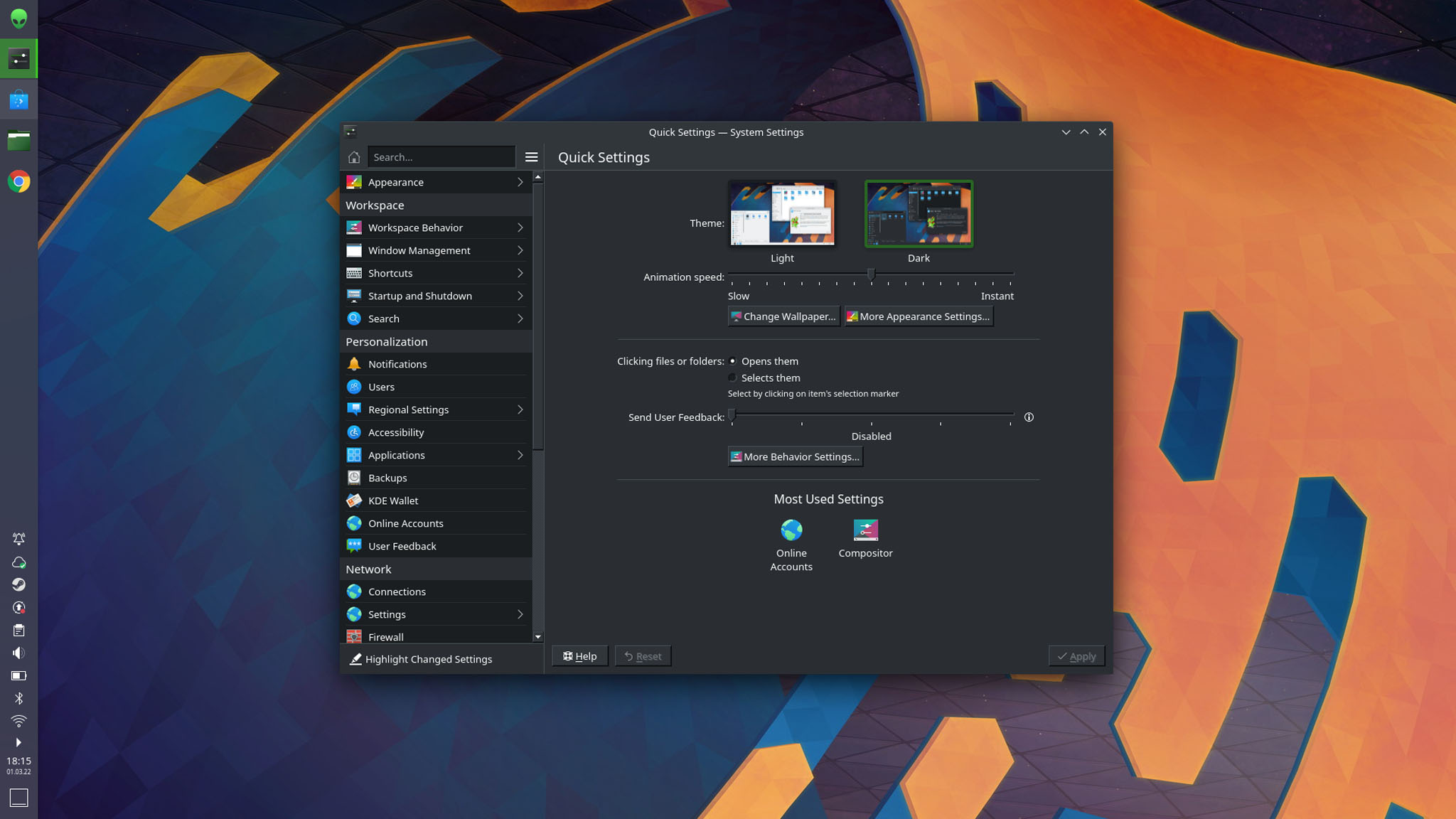 KDE neon Design anpassen